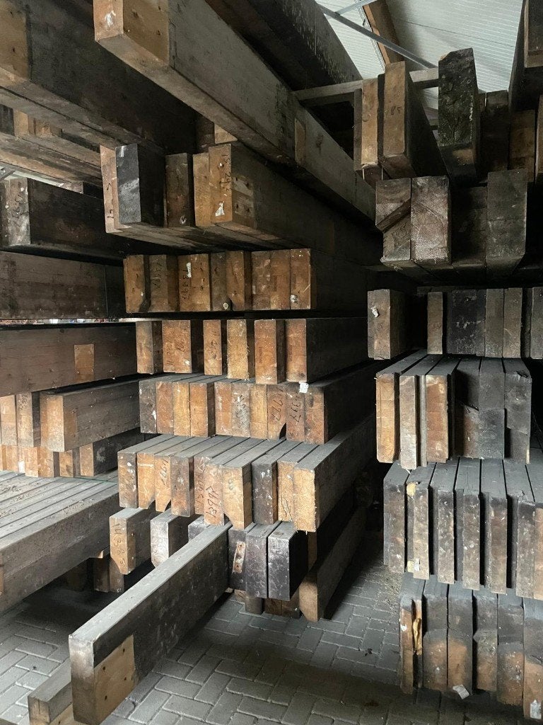 Vuren hout balken, Gelamineerd hout, Grote partij, 1 Partij, Ophalen of Verzenden, Gebruikt, 250 cm of meer, Balken