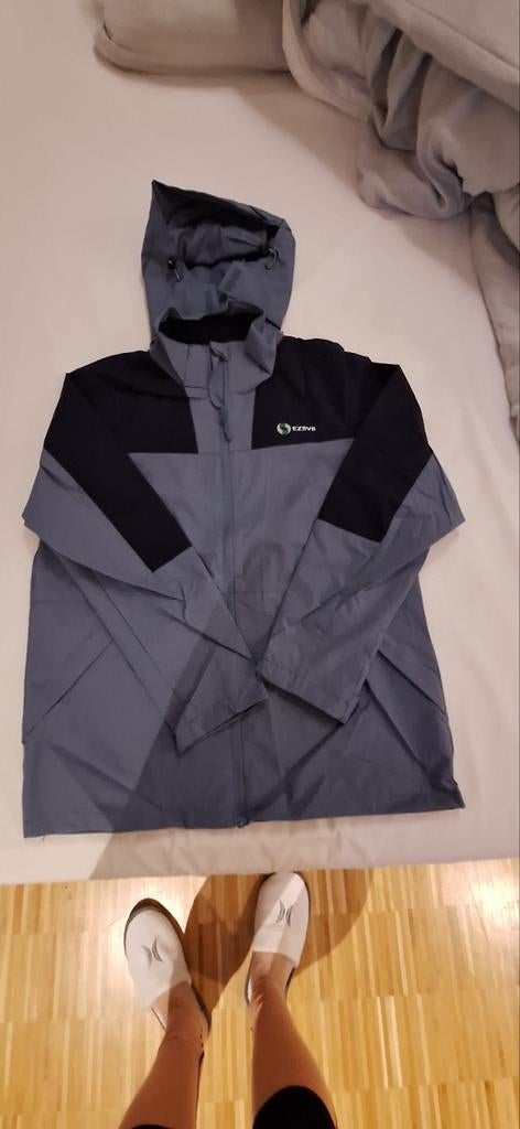 Nieuwe Heren Windbreaker Jas - Grijs/Zwart XL, Ophalen of Verzenden