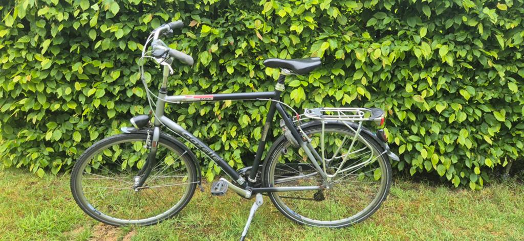 Gazelle ALU-LITE BAHIA herenfiets,framemaat 65 cm met vering, Ophalen, Gebruikt, Vering, Velgrem