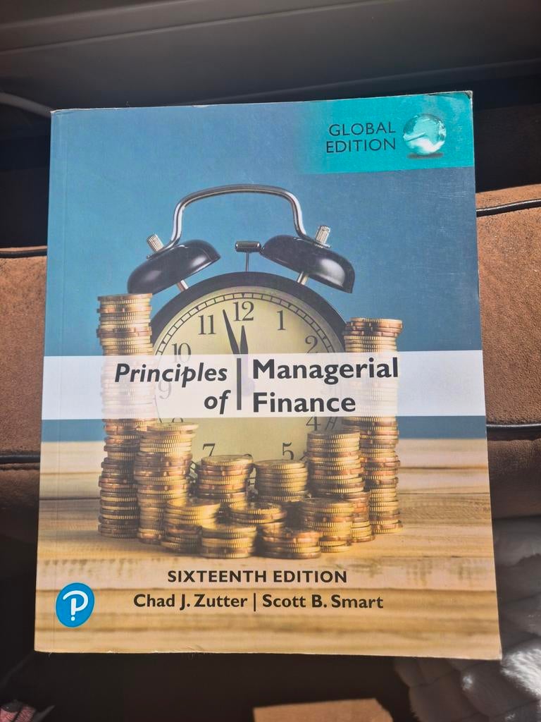Principles of Managerial Finance - Zutter & Smart, Boeken, Chad J. Zutter | Scott B. Smart, Zo goed als nieuw, Gamma, HBO
