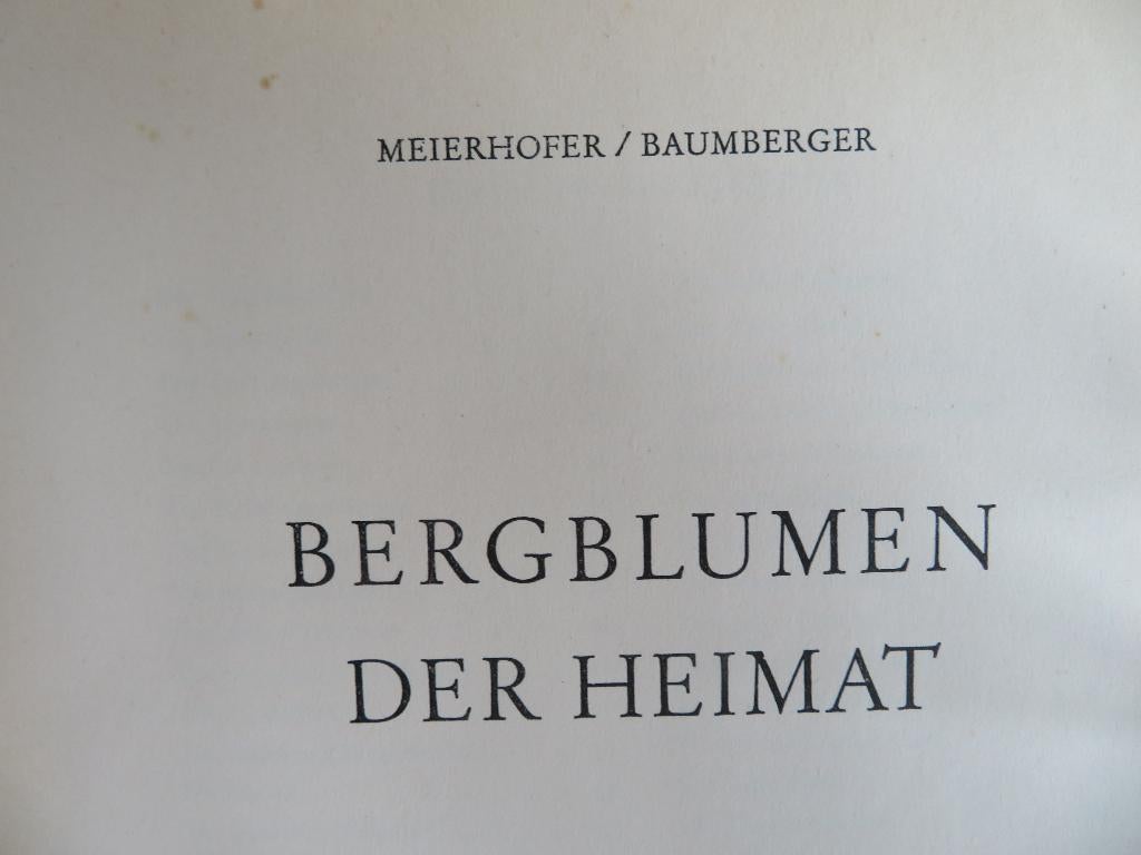 Bergblumen der Heimat, Ophalen of Verzenden, Gelezen, Bloemen, Planten en Bomen