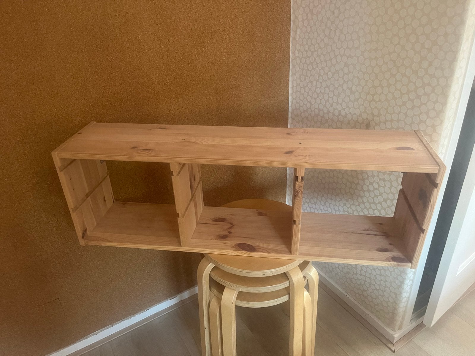 IKEA Trofast wandopberger van grenenhout, Ophalen, Gebruikt