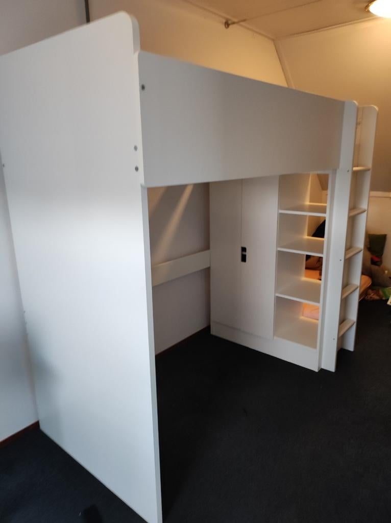 Stuva Hoogslaper en bureau - Wit, Ophalen, Gebruikt, Meisje