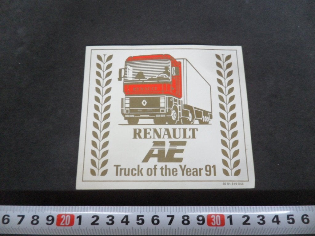 sticker RENAULT AE Truck of the Year 91, Ophalen of Verzenden, Zo goed als nieuw