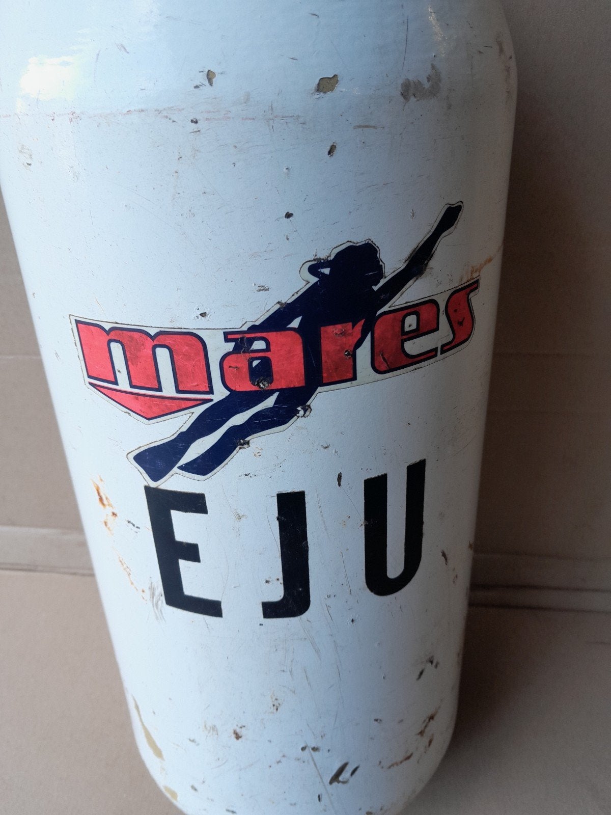 Mares duikfles met kraan - Gebruikt, Ophalen of Verzenden, Gebruikt, Duikfles