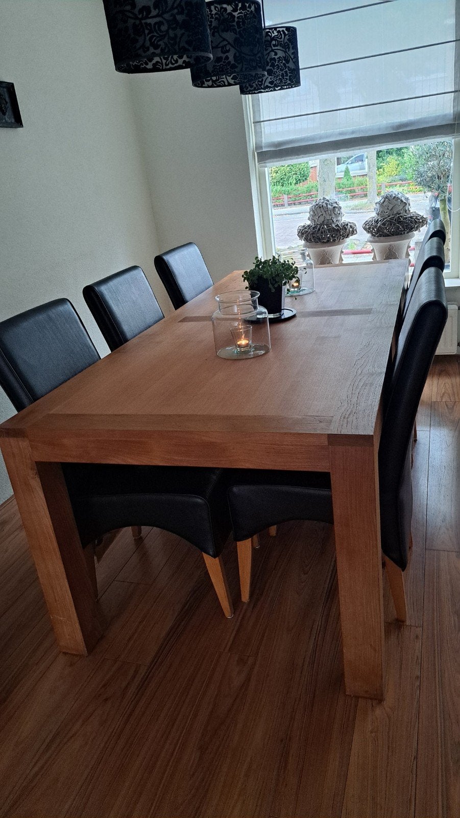 teakhouten houten eethoek, Huis en Inrichting, Ophalen, Gebruikt