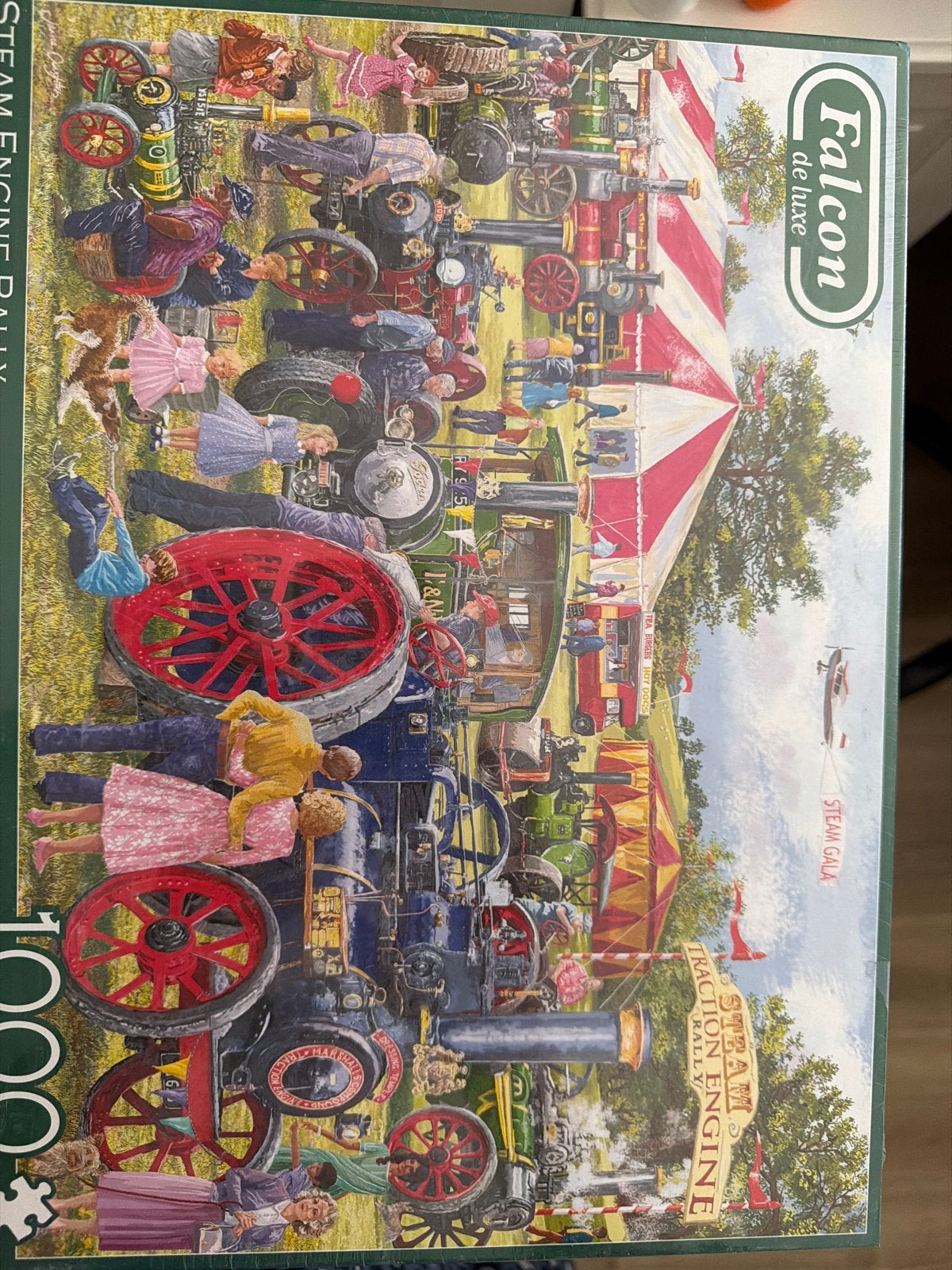 NIEUWE Falcon Puzzel Steam Engine Rally 1000 st, Ophalen of Verzenden, 500 t/m 1500 stukjes, Nieuw, Legpuzzel