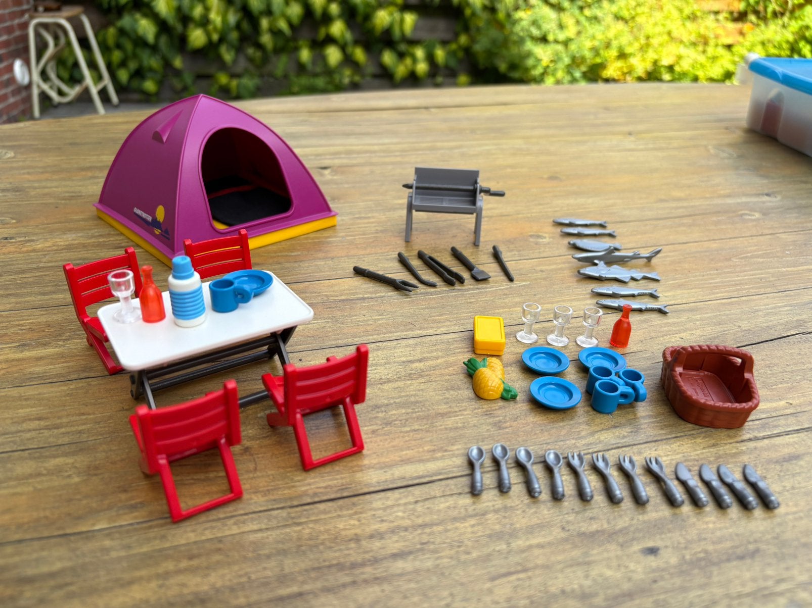 Playmobil tent/kampeer set, Ophalen of Verzenden, Zo goed als nieuw