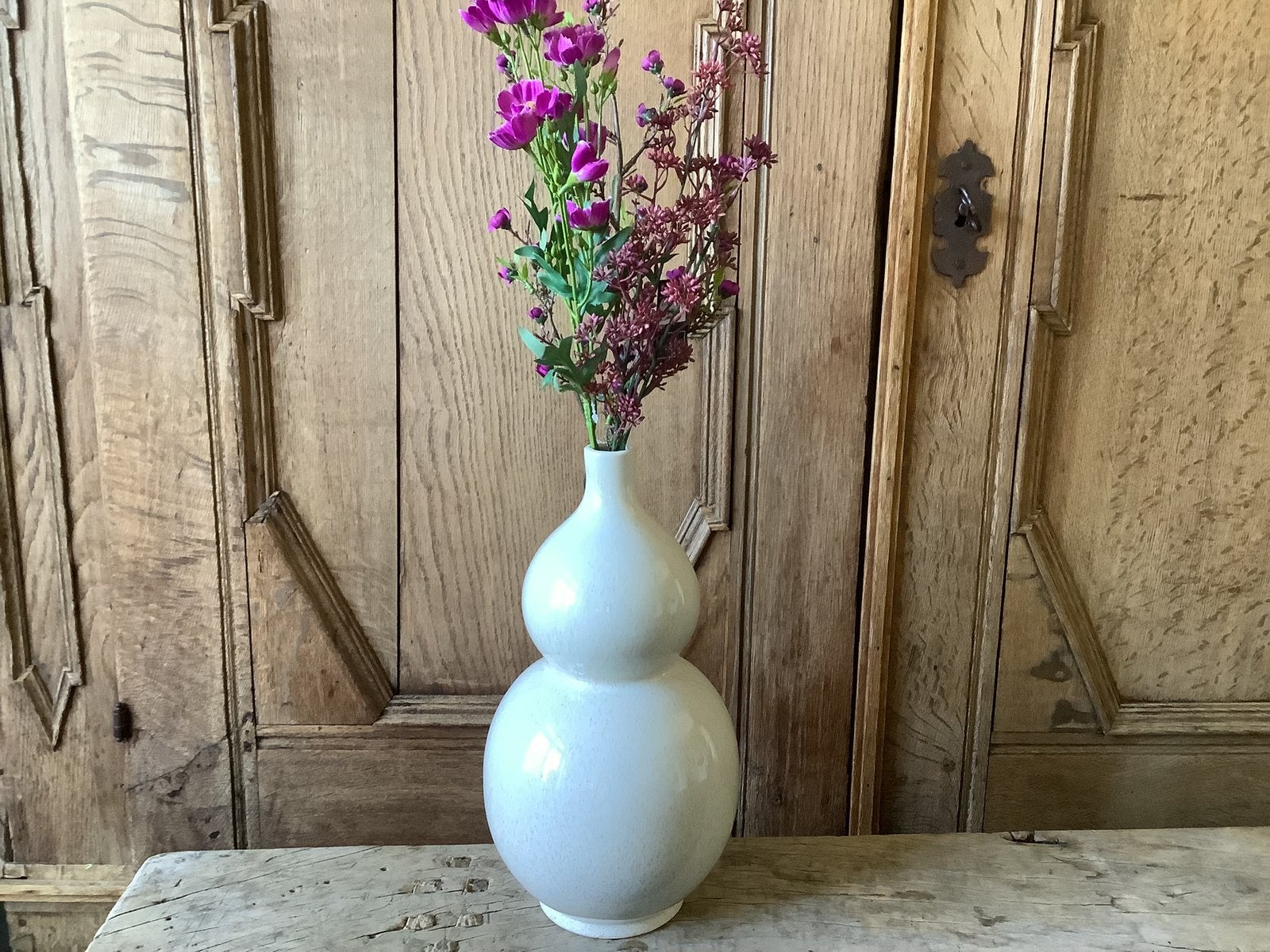 NIEUW bolle buiken vaas net kunstbloemen, Ophalen, Nieuw