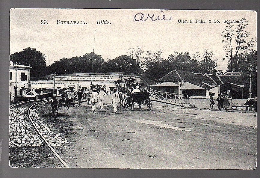 Ned Indië BIBIS Soerabaja ‘Semarang van der Linde & Tenes’, Ophalen of Verzenden, Voor 1920, Buiten Europa