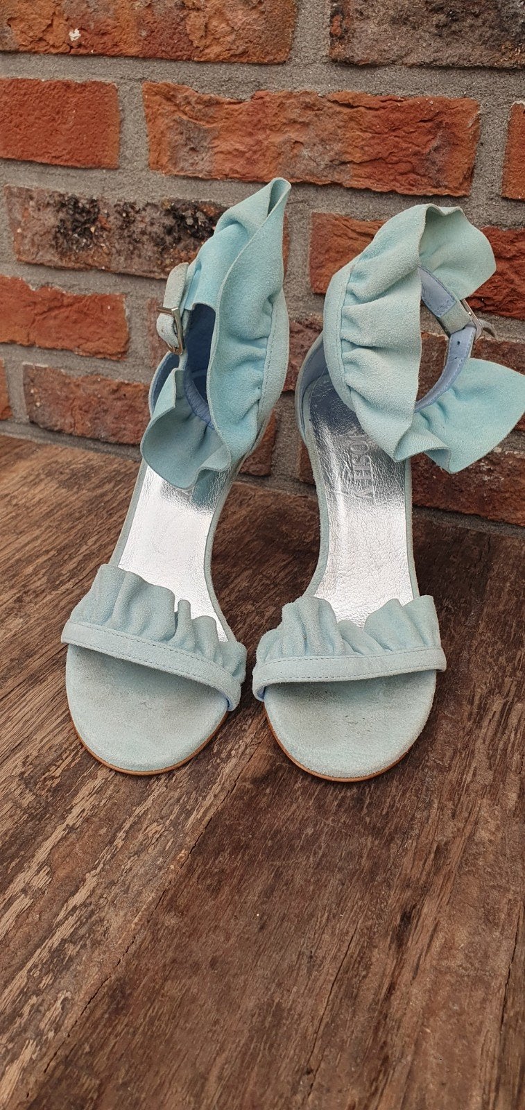 Josh V sandalen met hak - Maat 38, Blauw, Josh V, Gedragen, Sandalen of Muiltjes