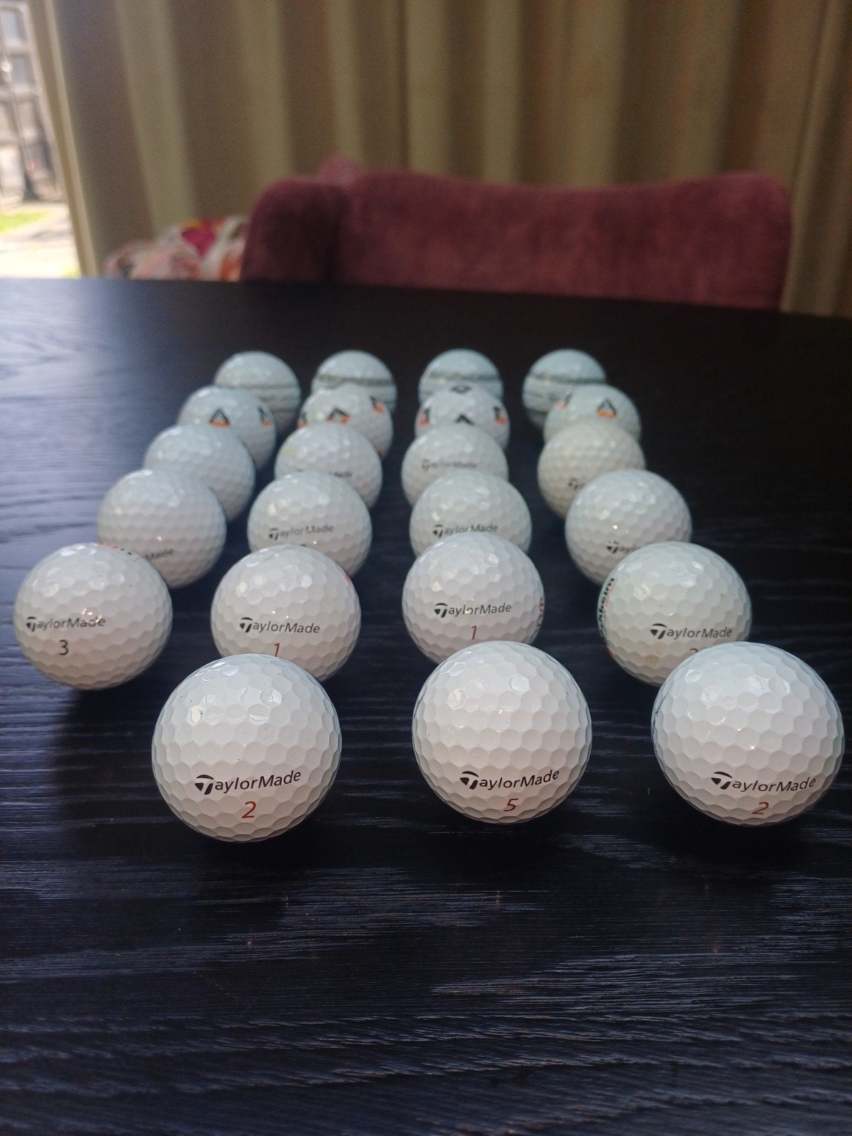 23 x TaylorMade TP5 / TP5X Golfballen zie beschrijving, Ophalen, Gebruikt, Bal(len), Overige merken