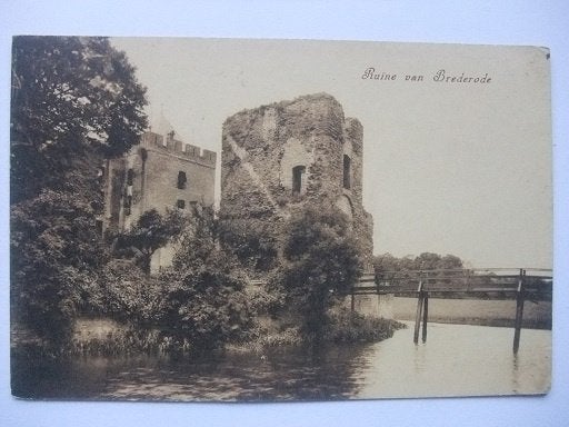 P314 Santpoort - Ruine van Brederode, Verzenden, 1920 tot 1940, Gelopen, Noord-Holland