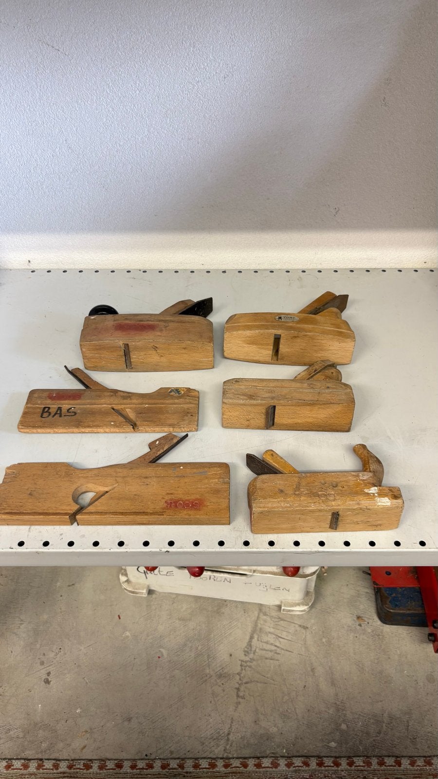 Set van 5 Vintage Houten Schaven - Diverse Maten, Ophalen of Verzenden, Gebruikt, Overige typen