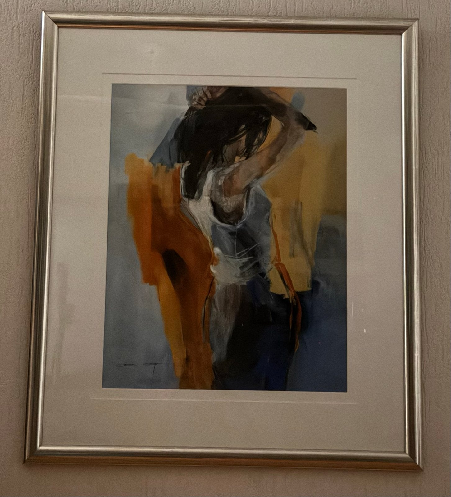 Modern schilderij van een vrouw in abstracte stijl, Ophalen, Figuren, Ingelijst, Overige materialen