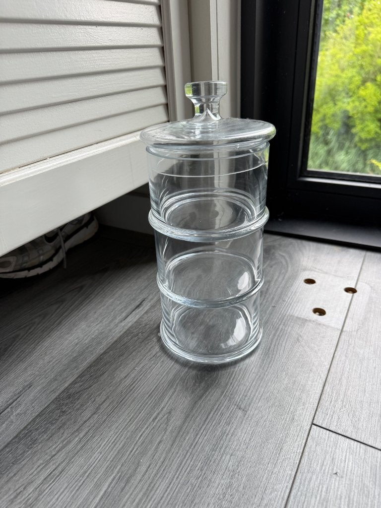 Glazen pot, Ophalen, Gebruikt, Glas