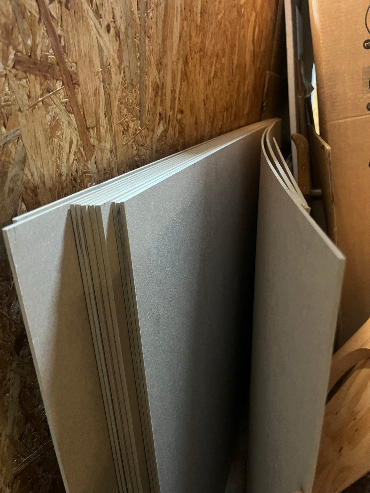 MDF platen 3mm en 4mm - voor lasercutting, Doe-het-zelf en Verbouw, Platen en Panelen, Ophalen of Verzenden, Gebruikt, Overige materialen