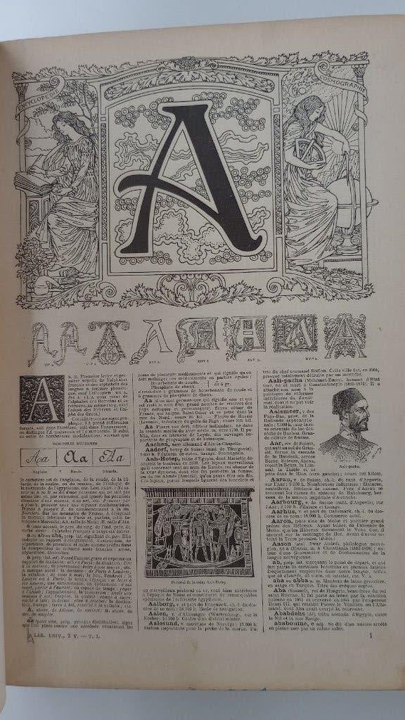 Larousse universel en 2 volumes : 1922 + 1923, Antiek en Kunst, Ophalen, Larousse