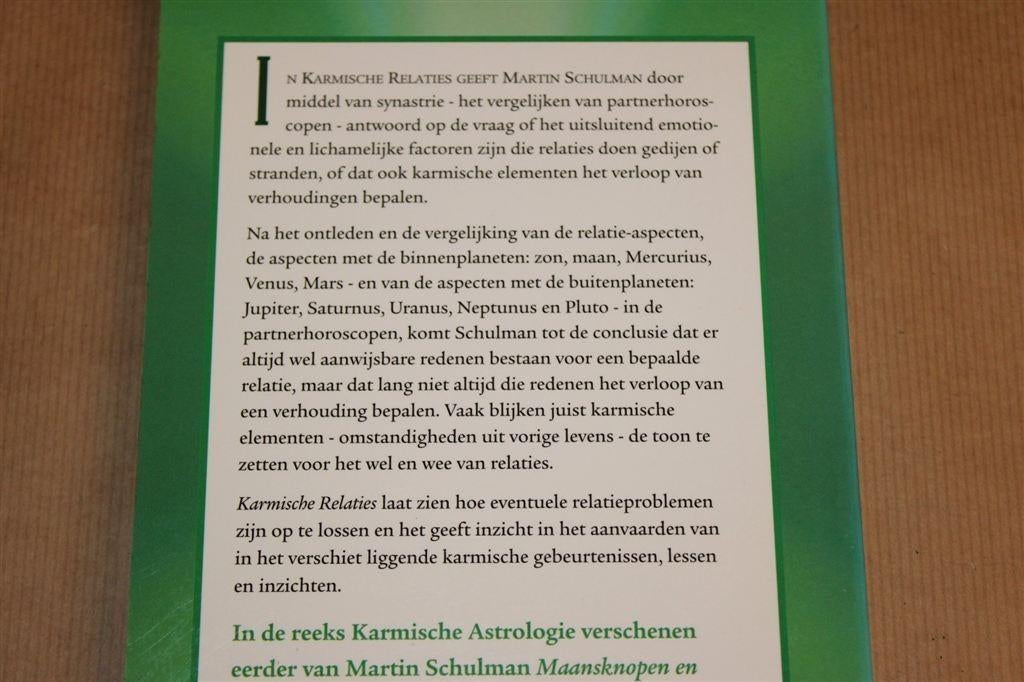 Karmische Astrologie Deel 5 — Karmische Relaties, Boeken, Ophalen of Verzenden, Gelezen, Overige onderwerpen, Achtergrond en Informatie