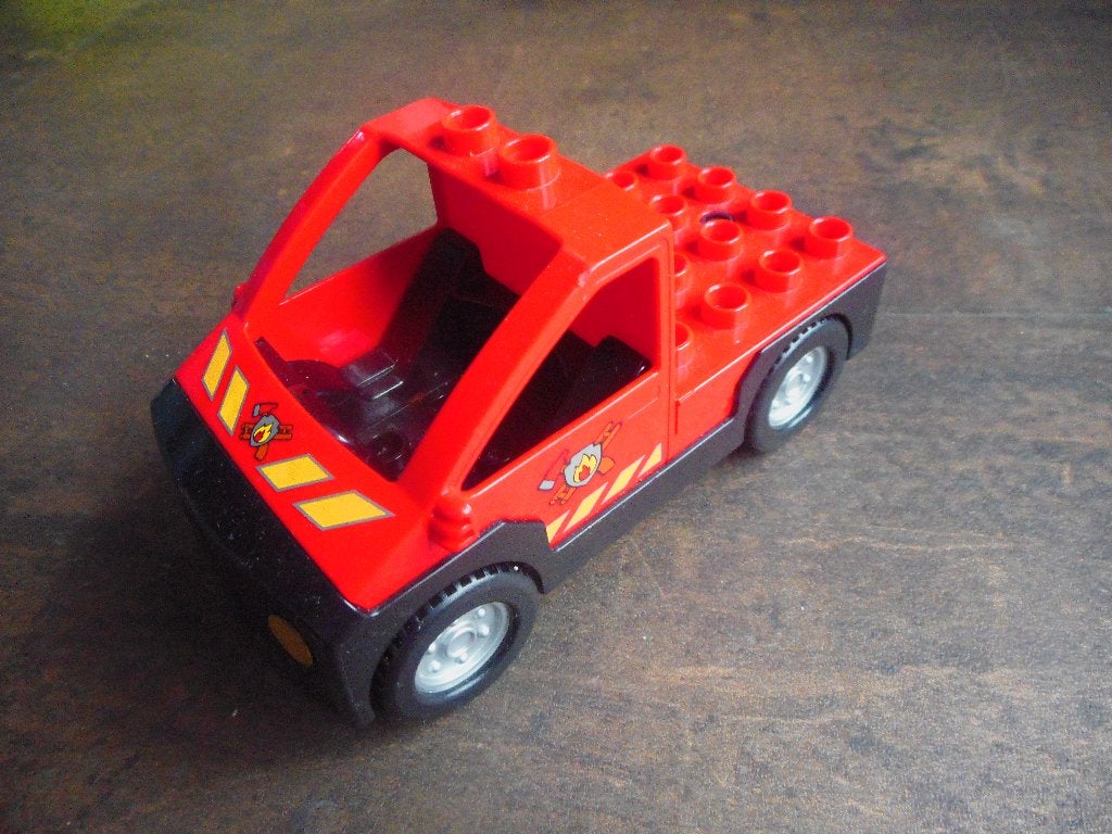 Lego Duplo Truck Pickup Flatbed (zie foto's), Ophalen of Verzenden, Gebruikt, Losse stenen, Duplo