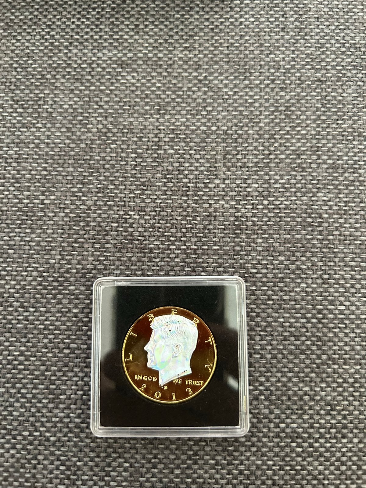 Vergulde Kennedy Half Dollar munt 2013, Ophalen of Verzenden, Losse munt, Goud