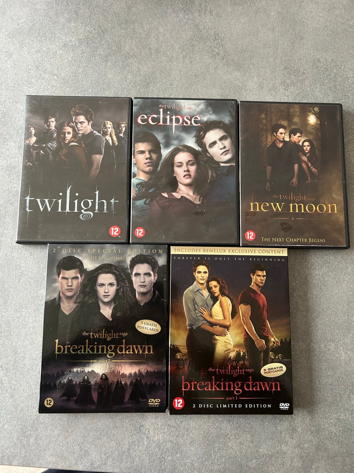 The Twilight Saga Complete Collection DVD Boxset, Ophalen, Nederlands, Zo goed als nieuw, Vanaf 12 jaar