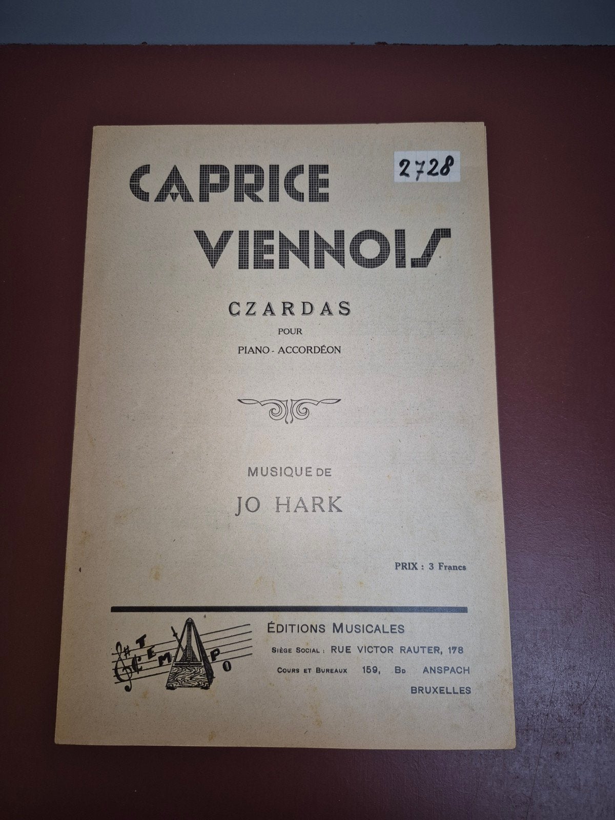 Caprice Viennois Czardas - Piano Accordeon bladmuziek, Muziek en Instrumenten, Bladmuziek, Ophalen of Verzenden