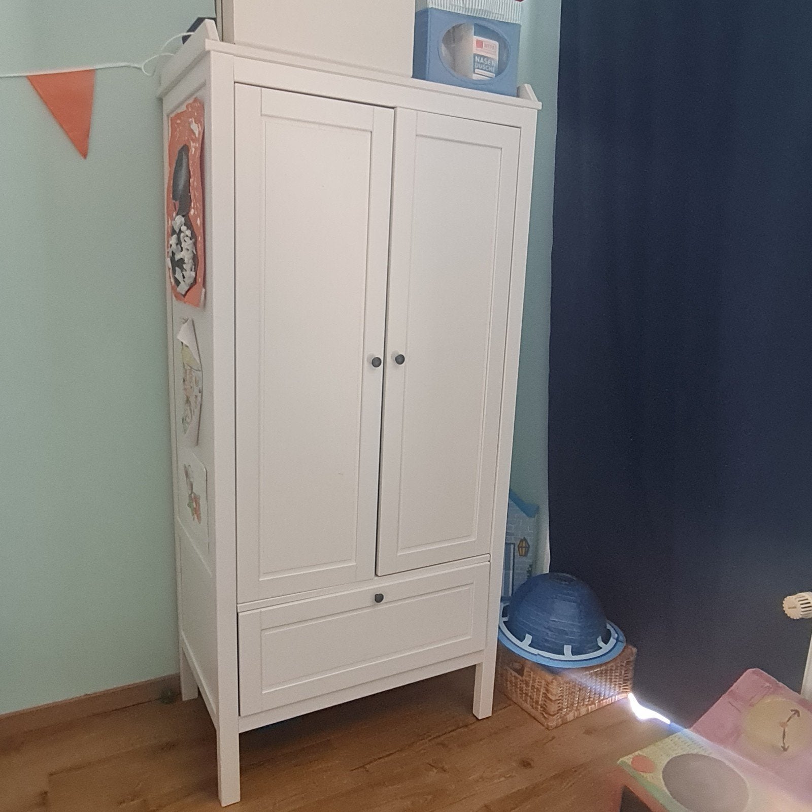 Ikea Sundvik Witte kledingkast, Gebruikt, 50 tot 100 cm, 150 tot 200 cm, 25 tot 50 cm
