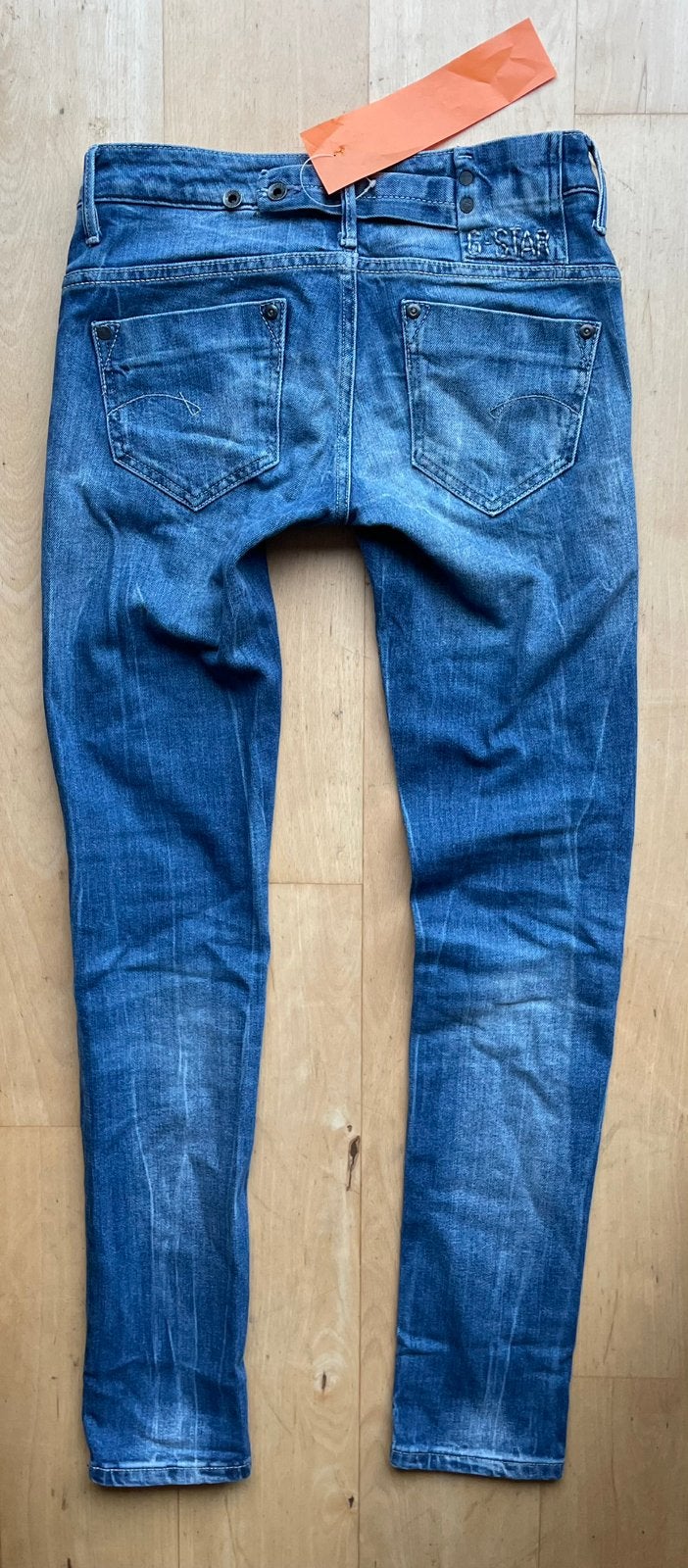 G star raw midge skinny wmn jeans met stretch W25 L32, Ophalen of Verzenden, Zo goed als nieuw, Blauw, W27 (confectie 34) of kleiner