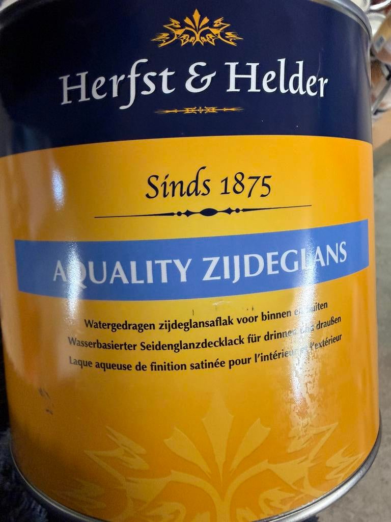 Herfst en helder watergedragen grijze lak 2,5liter, Ophalen of Verzenden, Nieuw