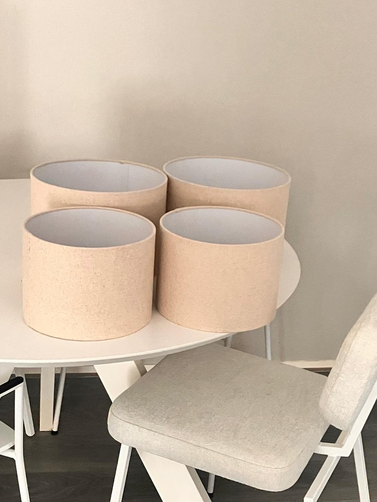 beige lampekappen, Huis en Inrichting, Lampen | Lampenkappen, Ophalen, Beige