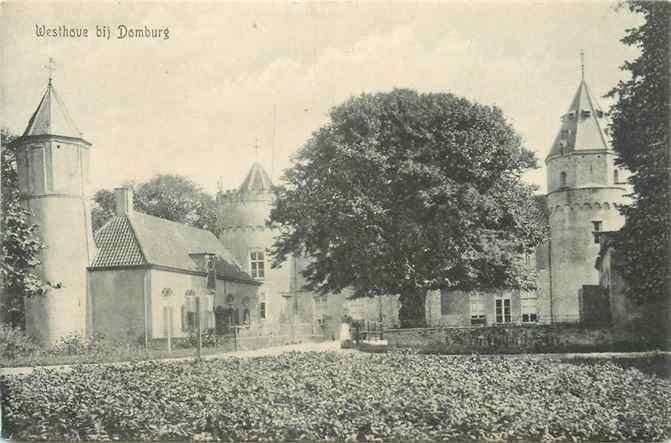 301-248-035 Domburg Westhove, Verzamelen, Ansichtkaarten | Nederland, Zeeland, Voor 1920, Verzenden