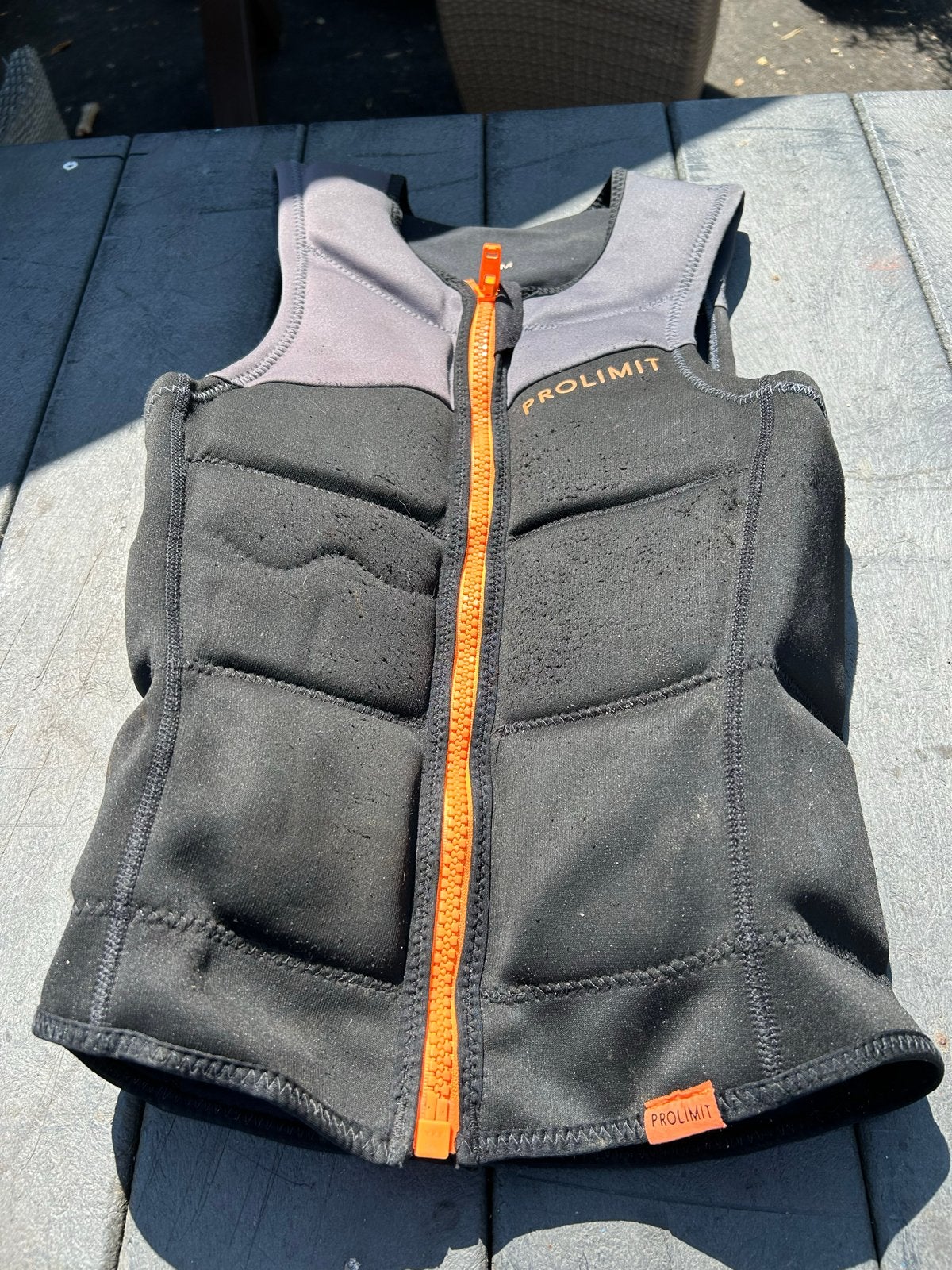 Prolimit Impact Vest - Maat S en M - Zw/grijs/ Oranje Rits, Watersport en Boten, Ophalen of Verzenden, Gebruikt