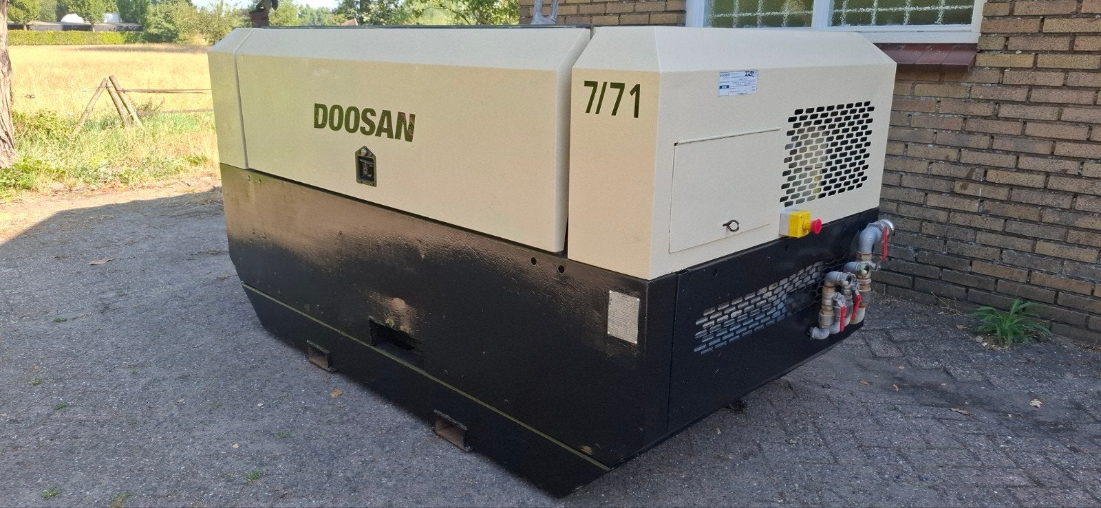 Doosan 7/71 dieselcompressor bj. 2012. turbo diesel yanmar, Ophalen