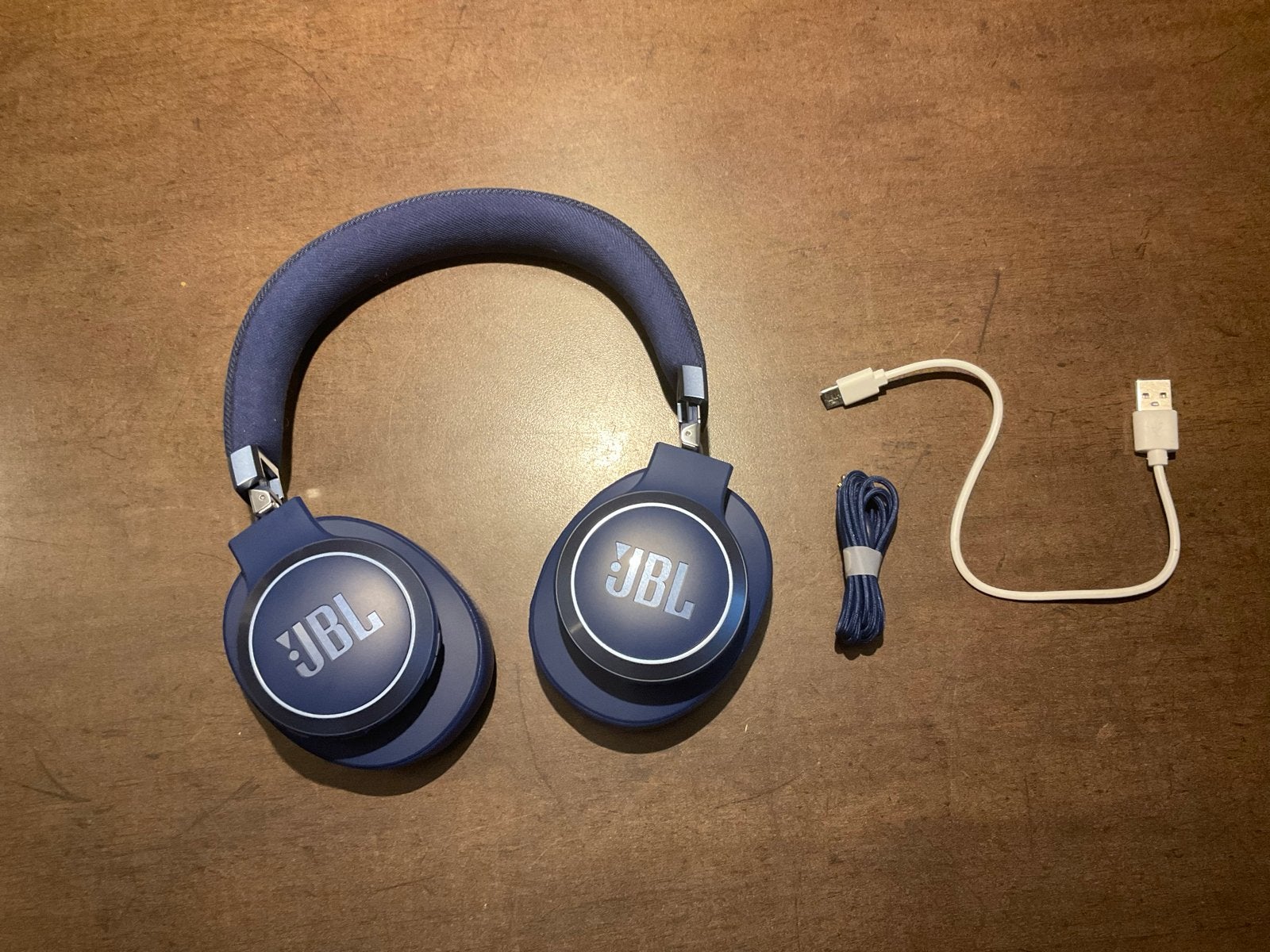 JBL Live 770NC Draadloze Koptelefoon - Blauw, Audio, Tv en Foto, Koptelefoons, Ophalen, Zo goed als nieuw, Draadloos