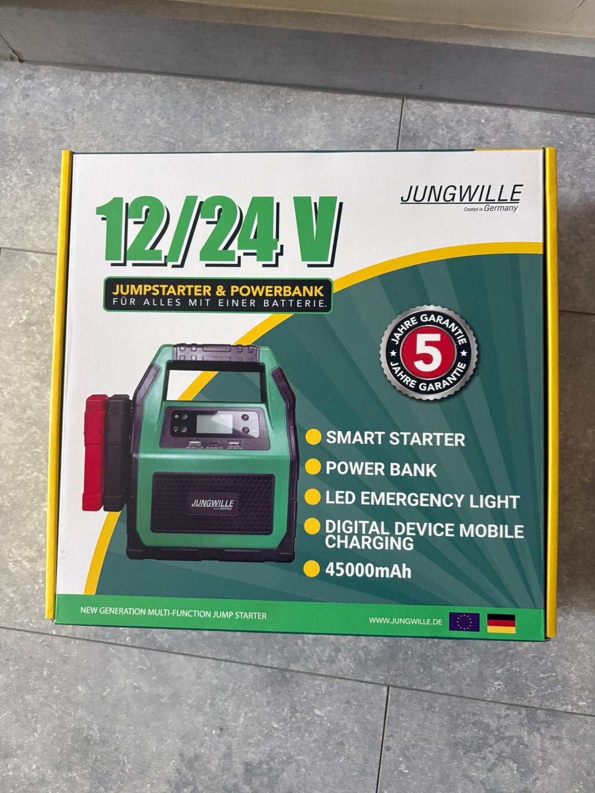 Jungwille 12V/24V Startbooster /Jumpstarter Pro Series NIEUW, Auto diversen, Jumpstarters, Ophalen of Verzenden, Nieuw