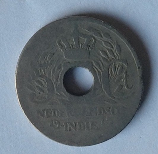 5 cent nederlands indie 1913,  volgnr, Ophalen of Verzenden, Koningin Wilhelmina, Overige waardes, Losse munt