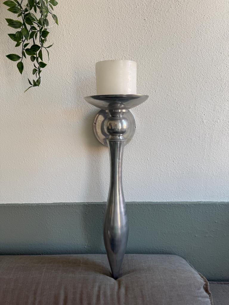 Wandkandelaar 53cm hoog - Modern Design, Ophalen of Verzenden, Zo goed als nieuw, Overige materialen, 50 tot 75 cm