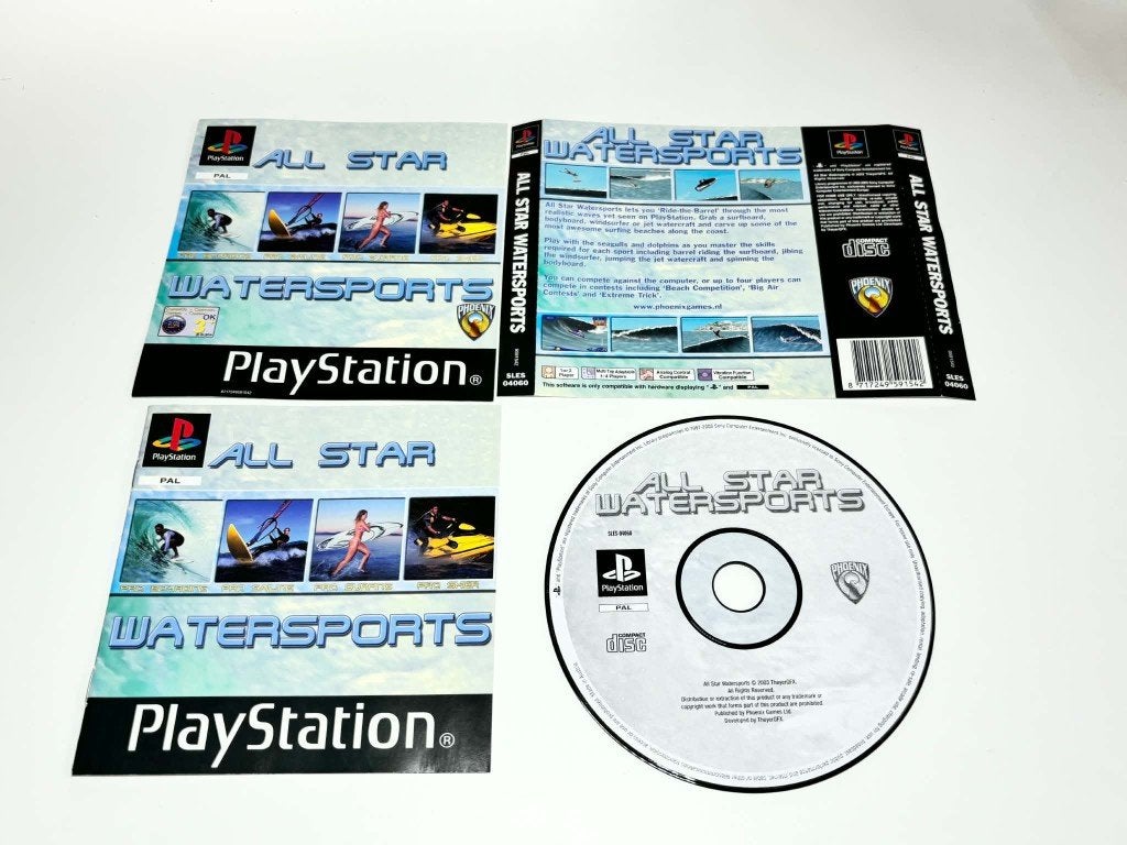 All Star Watersports PlayStation 1 Ps1, Spelcomputers en Games, 1 speler, Ophalen of Verzenden, Zo goed als nieuw, Vanaf 3 jaar