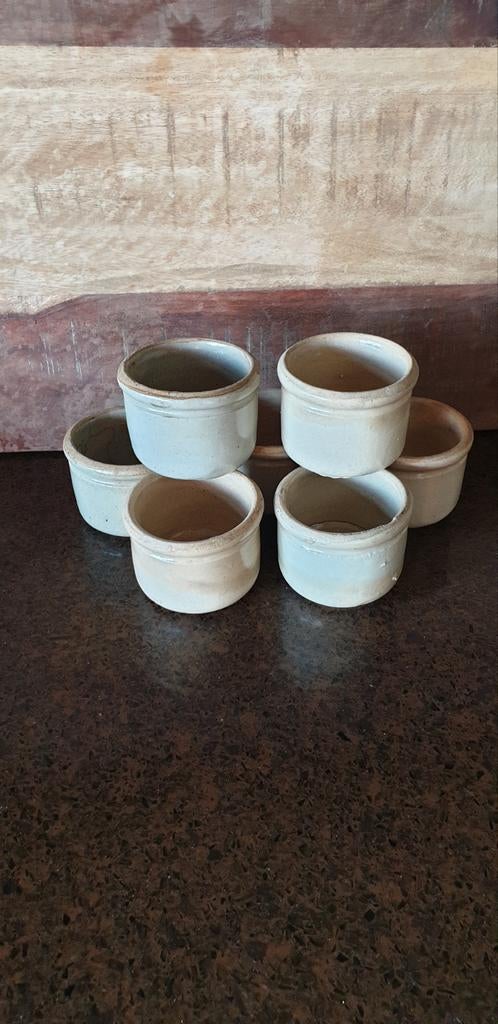 Brocante Franse mosterdpotten, Ophalen of Verzenden