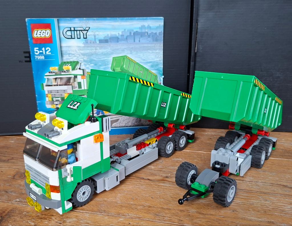 Lego City 7998 Vrachttruck met aanhanger en containers, Kinderen en Baby's, Speelgoed | Duplo en Lego, Compleet, Lego, Ophalen of Verzenden