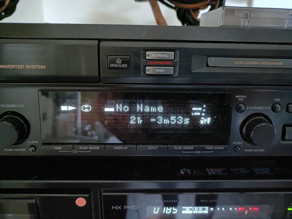 Sony Cd Speler & Minidisc MXD-D3 Combo, Ophalen of Verzenden, Zo goed als nieuw, Sony