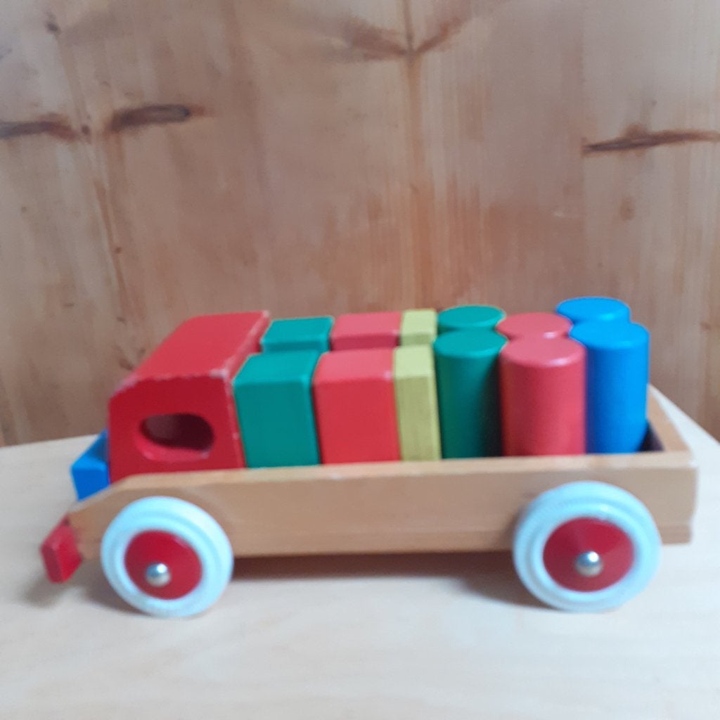Houten speelgoed auto 's, Kinderen en Baby's, Speelgoed | Houten speelgoed, Ophalen of Verzenden, Gebruikt