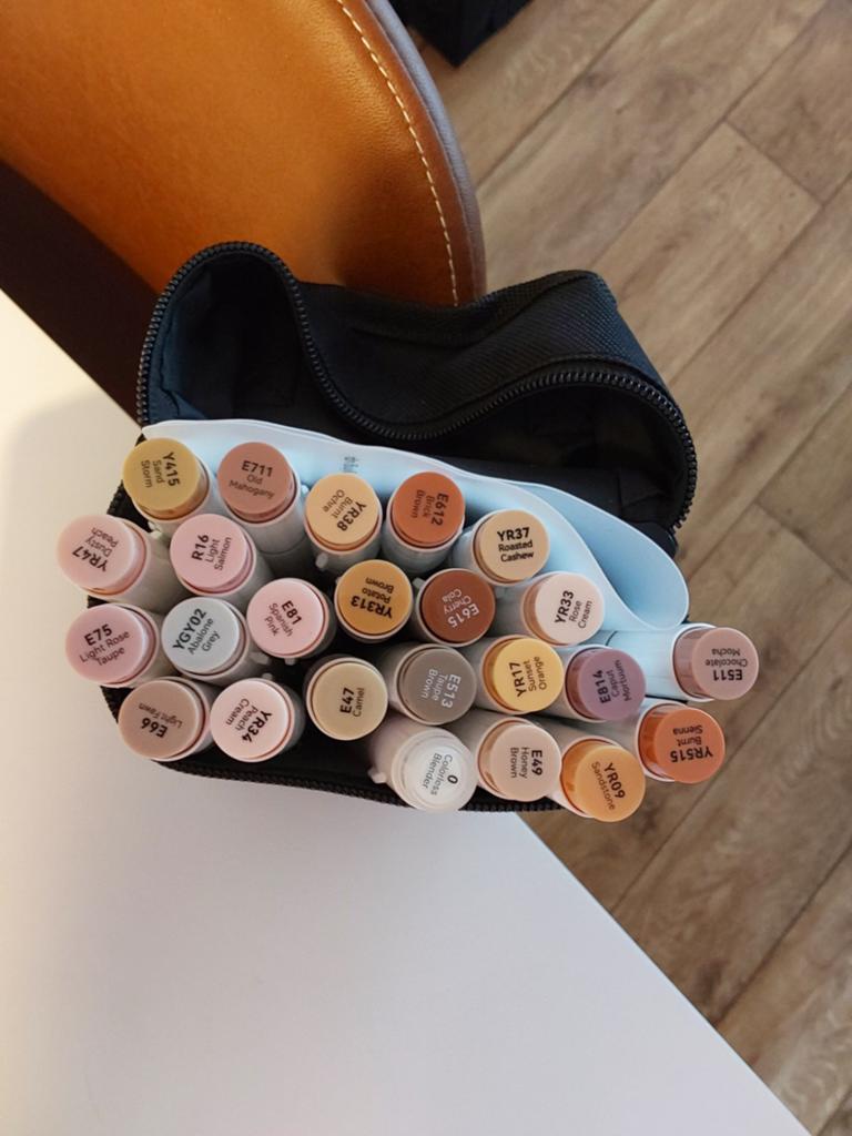 Ohuhu skintone markers., Ophalen, Zo goed als nieuw, Potlood of Stift