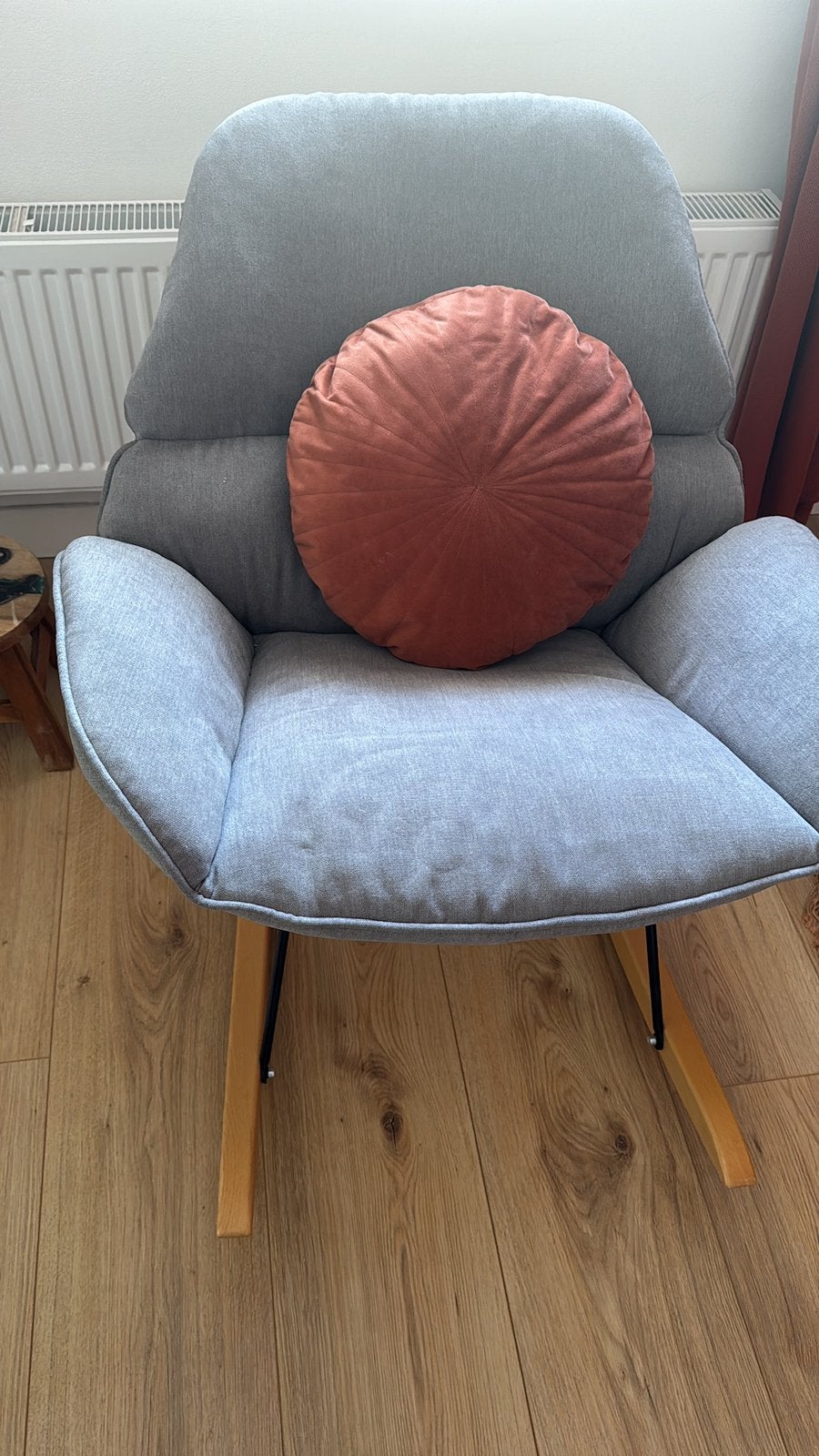 Schommelstoel grijs, Ophalen, Zo goed als nieuw, 75 tot 100 cm, 50 tot 75 cm