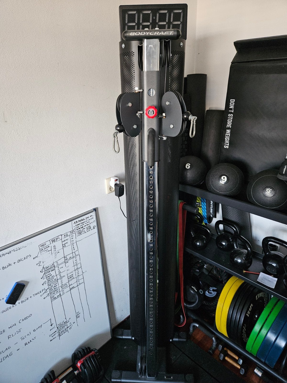 Bodycraft dual adjustable cable pulley, Ophalen, Zo goed als nieuw, Krachtstation