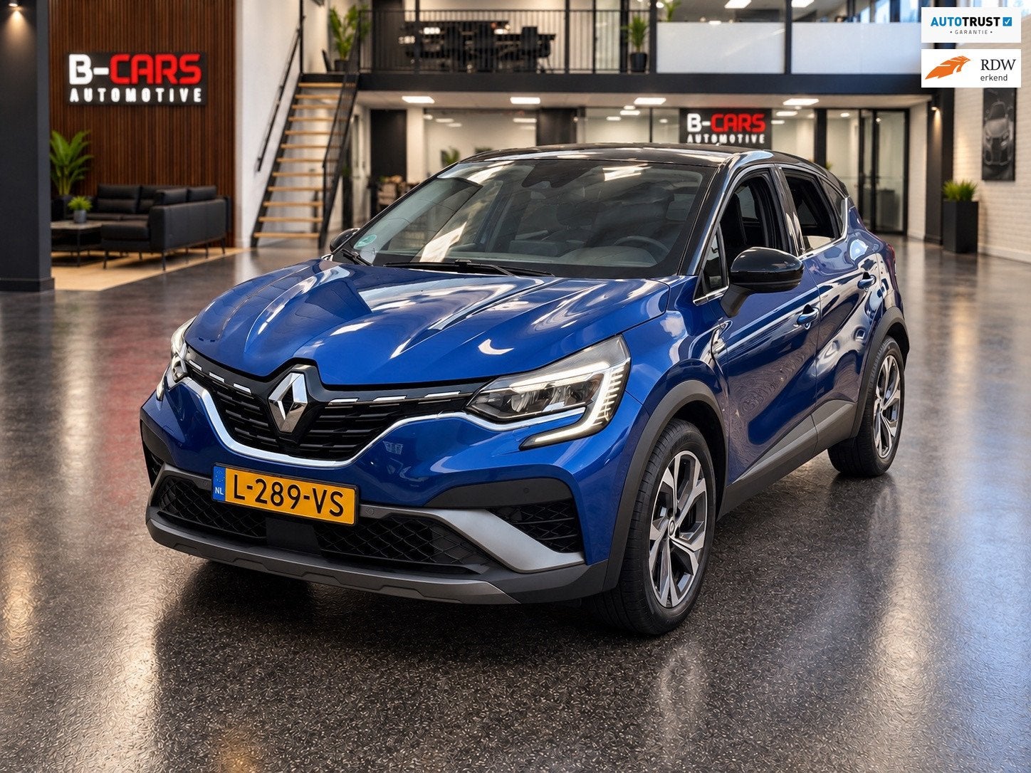 Renault Captur 1.6 E-Tech Hybrid 145 R.S. Line, Auto's, 94 pk, Gebruikt, 715 kg, Blauw