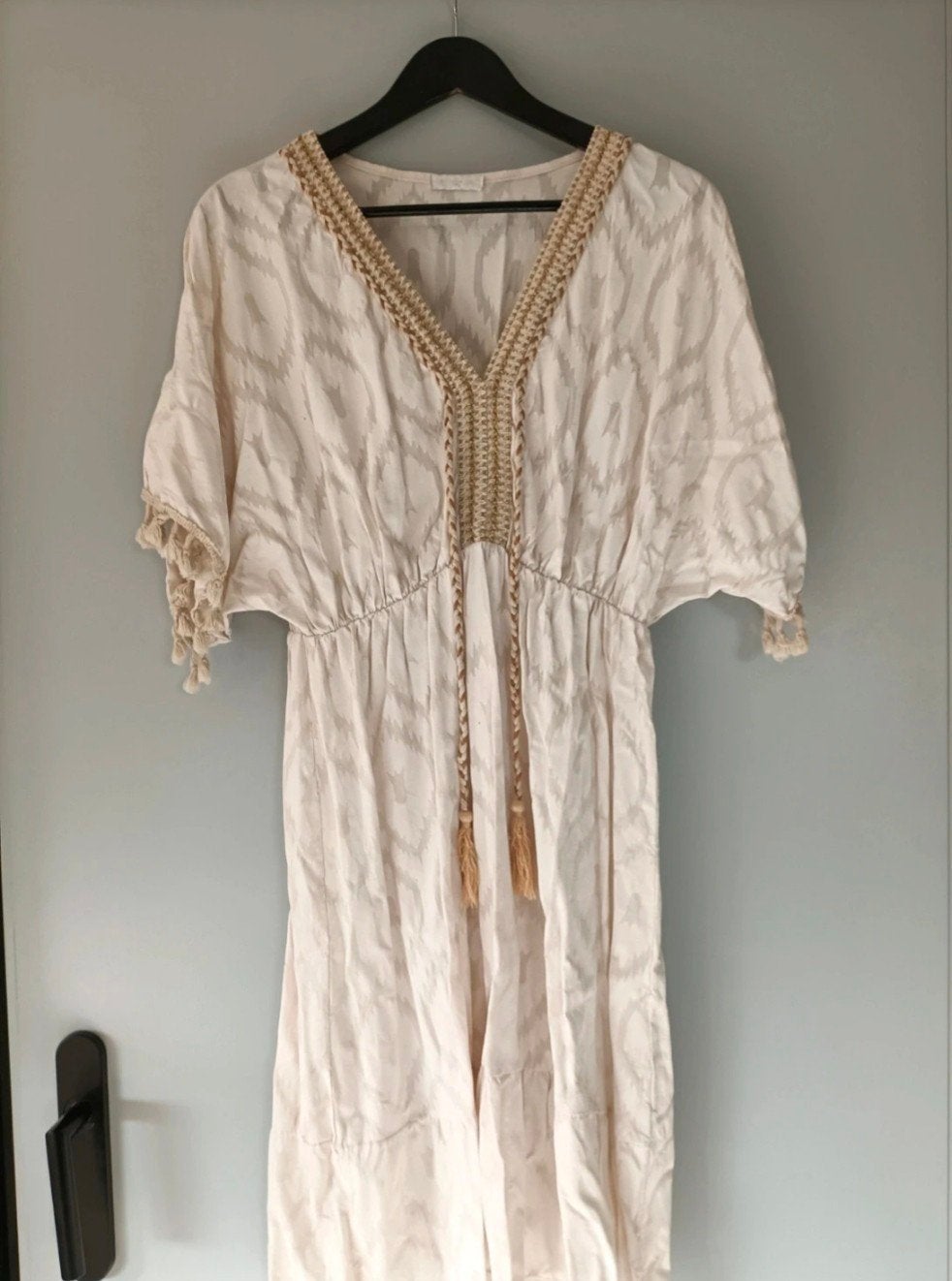 Zomerjurk, Kleding | Dames, Ophalen, Zo goed als nieuw, Maat 38/40 (M), Onder de knie