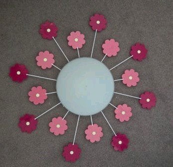 Leuke bloemenlamp voor kinderkamer, Huis en Inrichting, Ophalen of Verzenden, Gebruikt, Meerkleurig, Modern