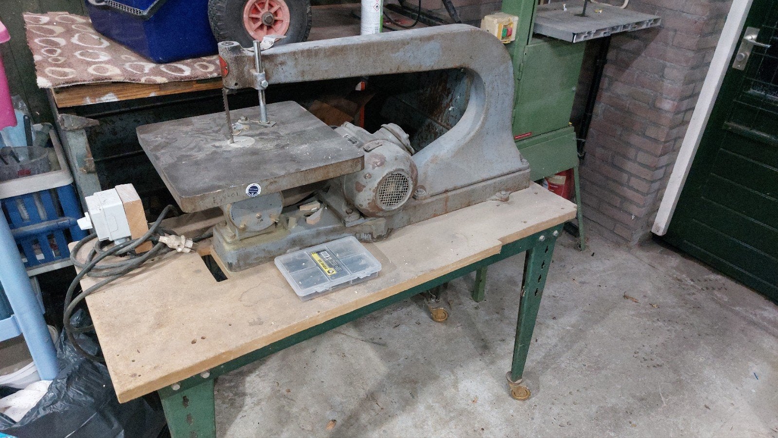Grote Figuurzaagmachine 220V, Doe-het-zelf en Verbouw, Ophalen, Gebruikt, Figuurzaag, G. Lekkerkerker